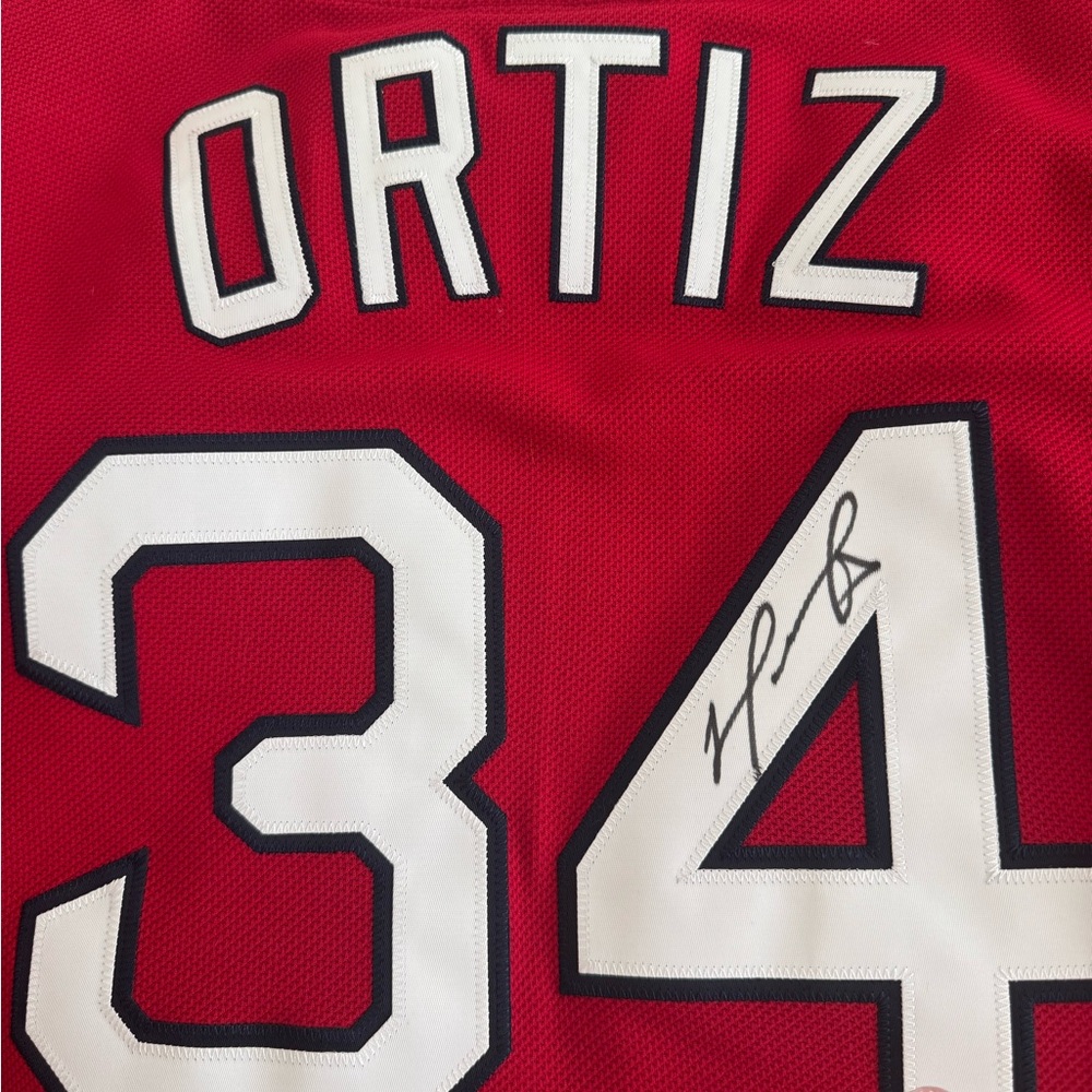 Autograph MLB (M&N) Jersey - David Ortiz (Big Papi) Boston Red Sox